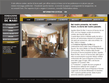 Tablet Screenshot of fondazionedemari.it